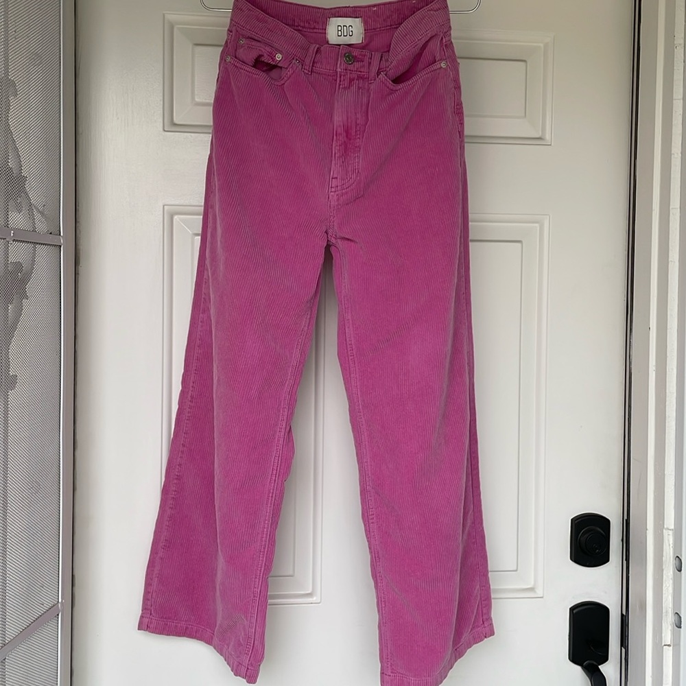 Urban Outfitters Pink Wide Leg Pants